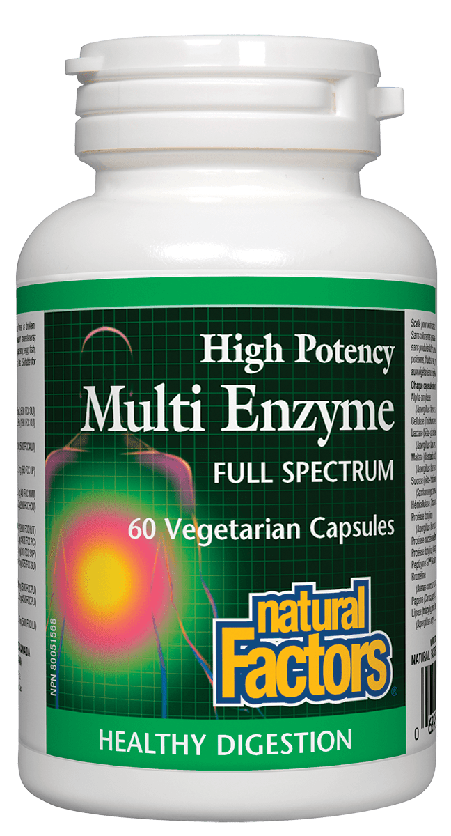 Natural Factors Multi Enzyme Full Spectrum 60 Capsules
