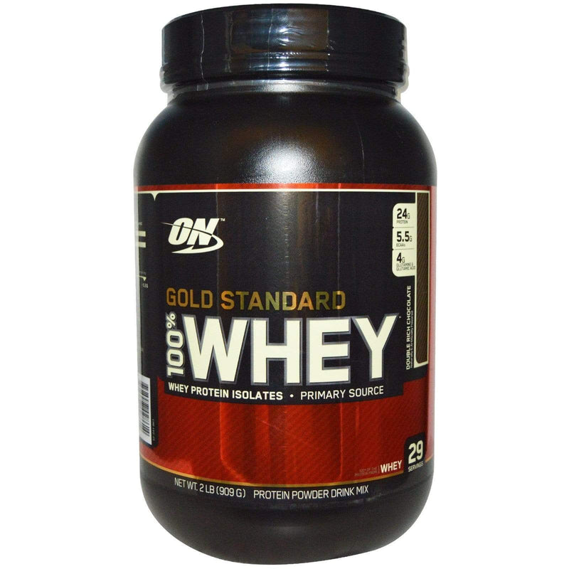 Optimum Nutrition, Gold Standard 100% Whey, Double Rich Chocolate, 909g (2 lb)