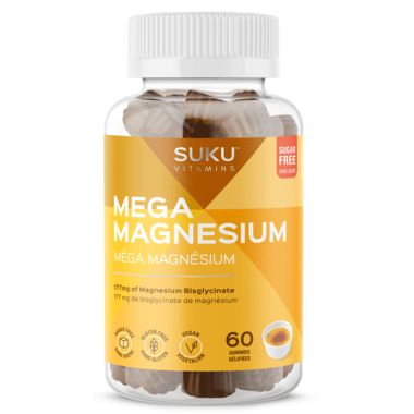 Suku Vitamins Mega Magnesium 60 Gummies -Creme Brulee Flavour