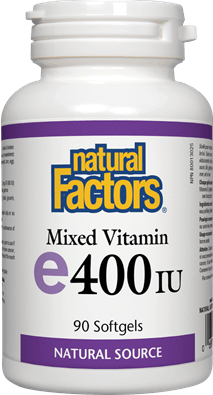 Natural Factors Vitamin E Mixed 400 IU, 90 Softgels