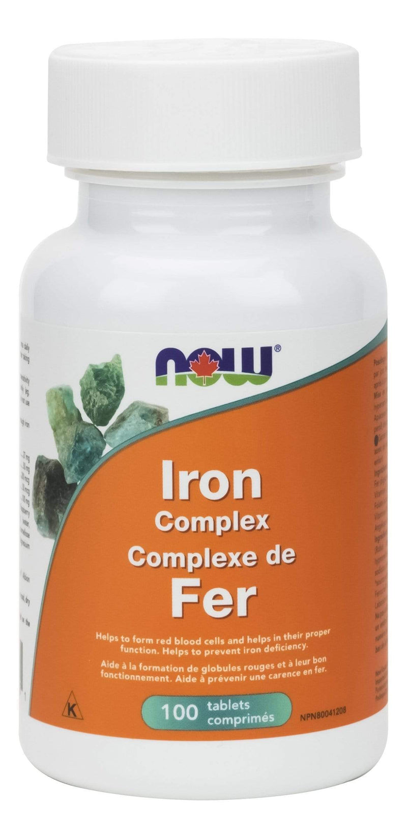 NOW Iron Complex Vegetarian 100 Tablets