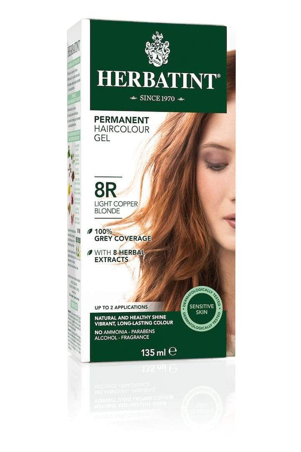 Herbatint Permanent Herbal Haircolor Gel - 8R Light Copper Blonde