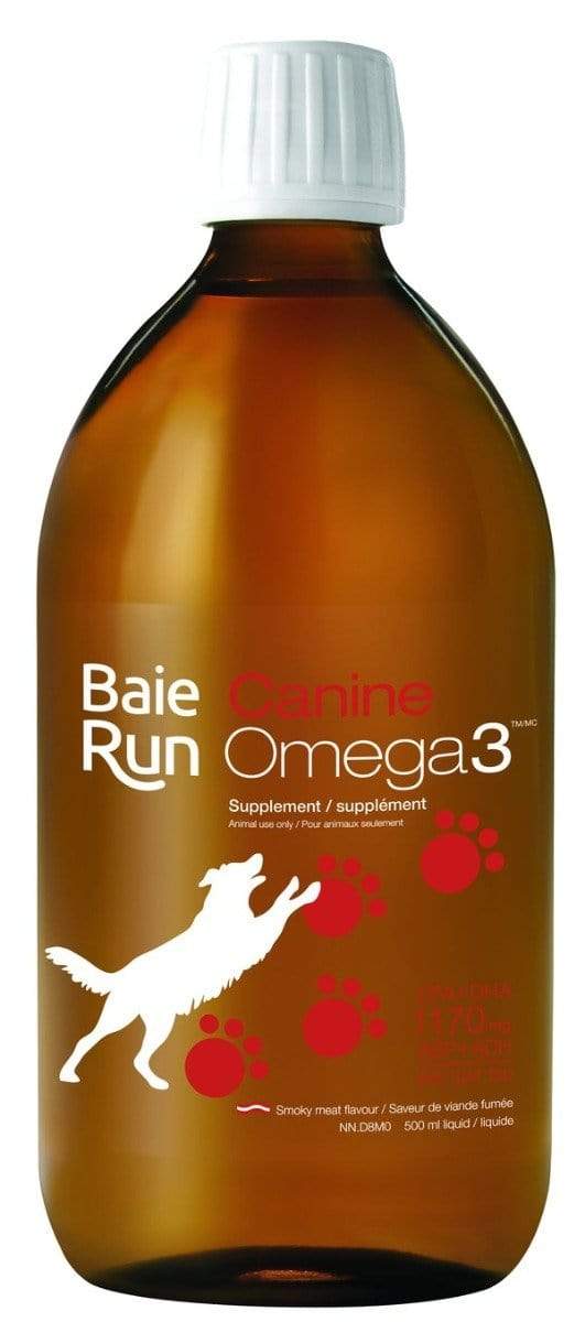 Baie Run Canine Omega 3 1170 mg EPA+DHA Smoky Meat Flavour 500 ml