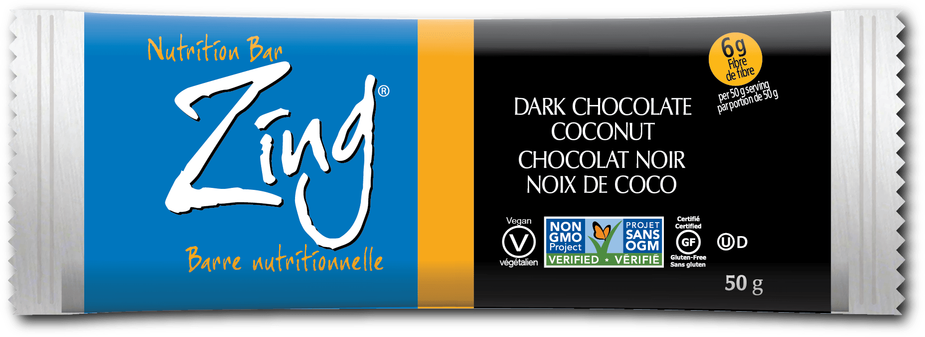 Zing Nutrition Bar - Dark Chocolate Coconut