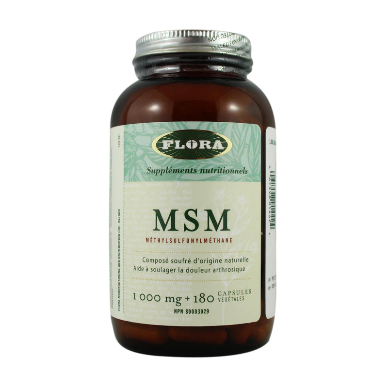 Flora MSM Methyl Sulfonyl Methane 1000 mg 180 Capsules