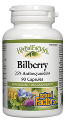 Natural Factors Bilberry Extract 40 mg 90 Capsules