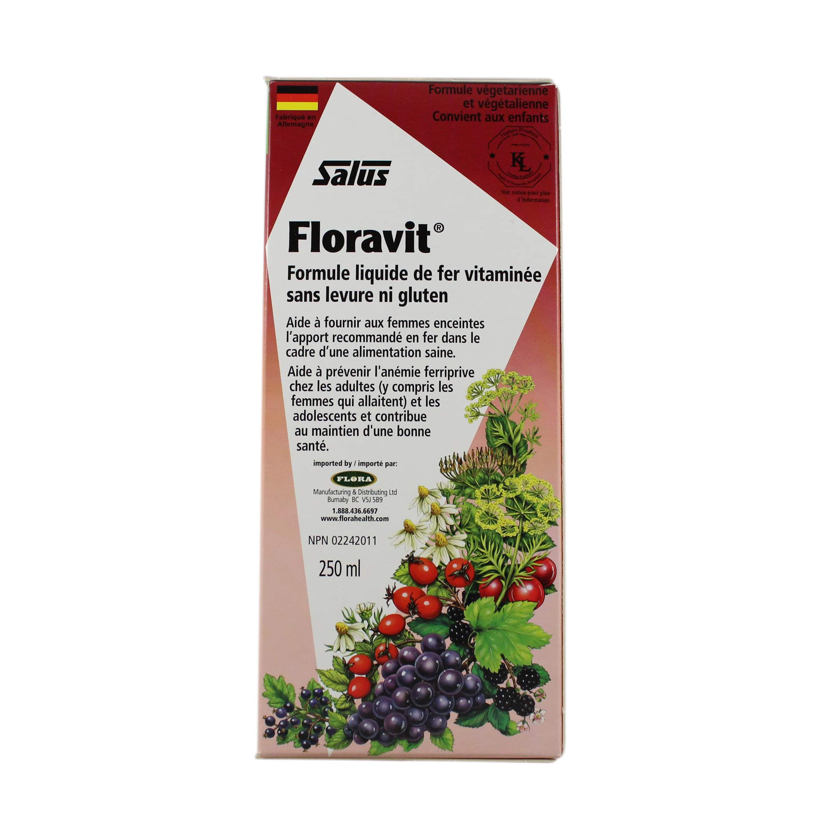 Salus, Floravit Yeast-Free Iron Formula, 250mL
