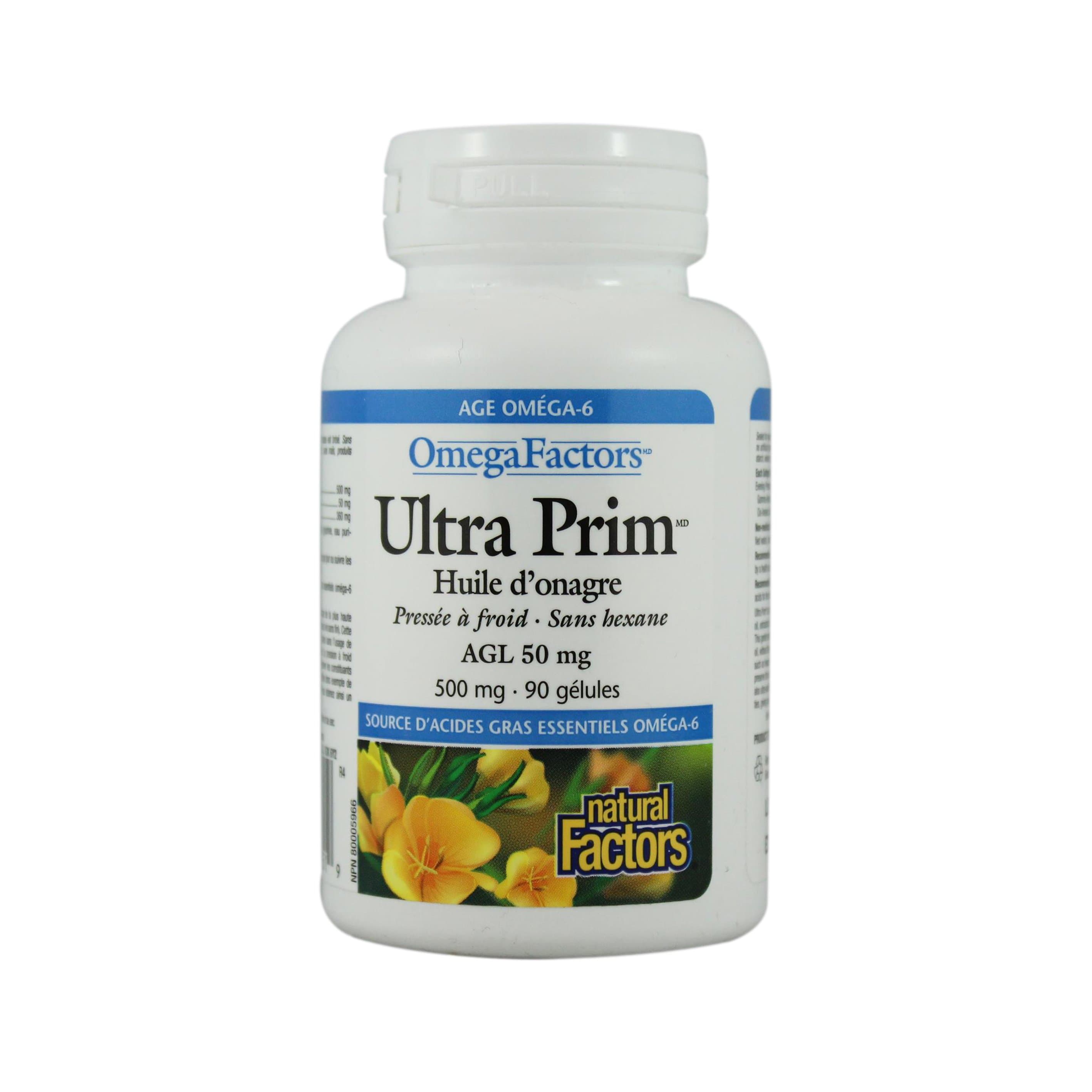Natural Factors Ultra Prim - Evening Primrose Oil 500 mg