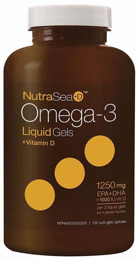 NutraSea+D, Omega-3 Liquid Gels, Fresh Mint, 150 Softgels