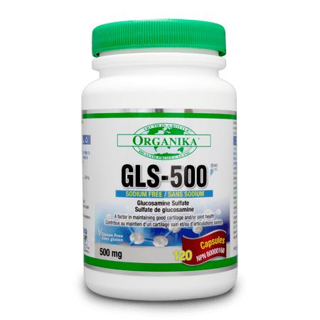 Organika GLS-500 글루코사민 황산 복합체 500MG 120 캡슐