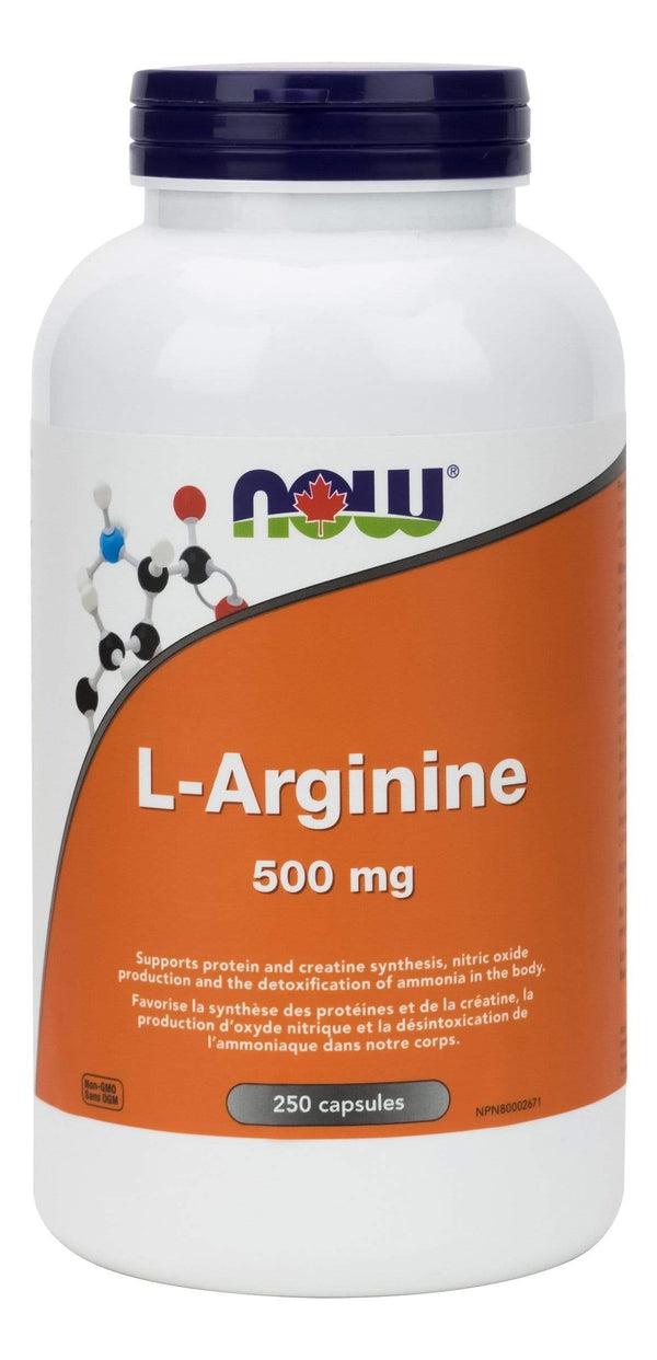 NOW L-Arginine 500 mg 250 Capsules