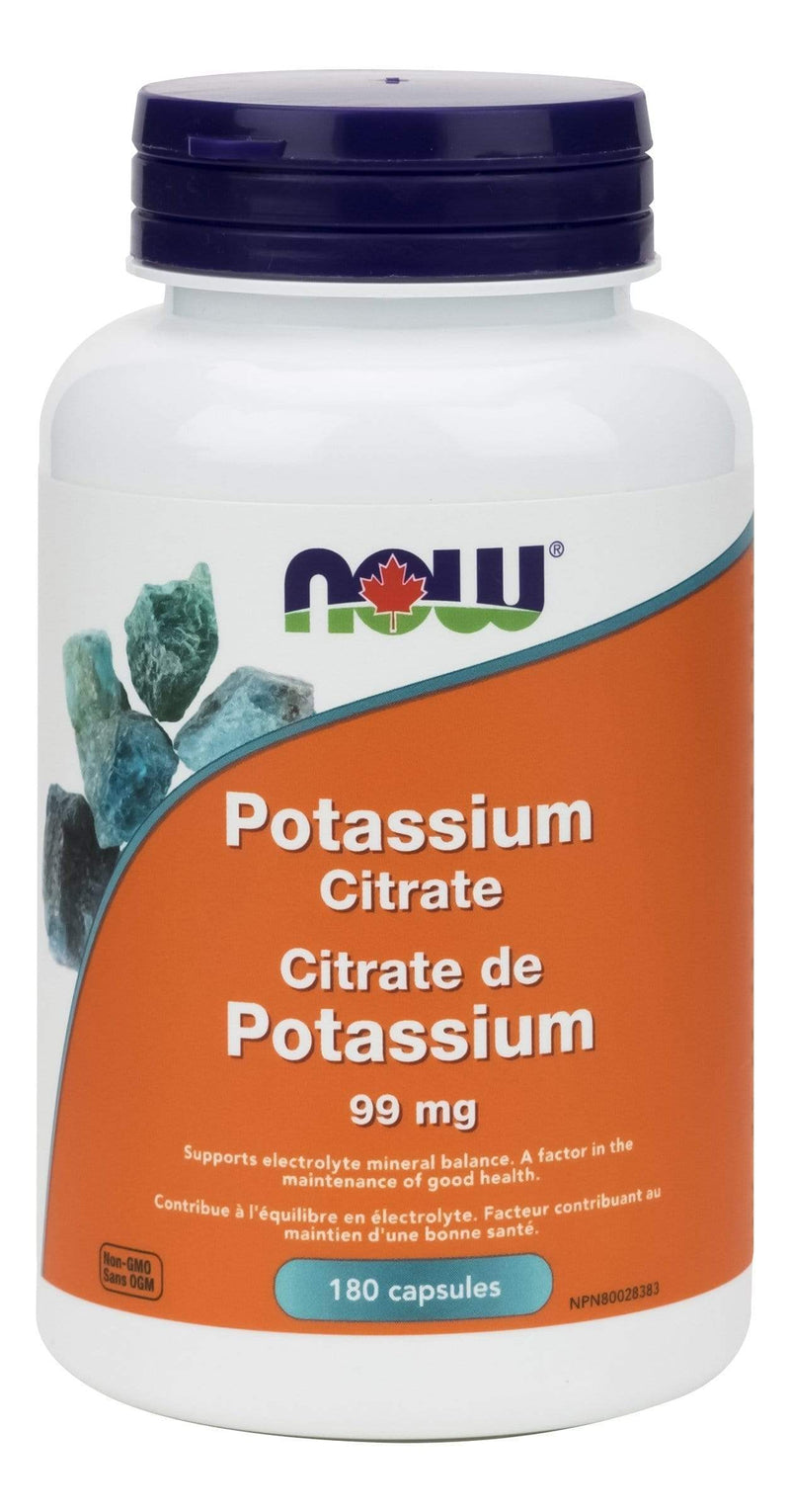 NOW, Potassium Citrate, 99mg, 180 Capsules