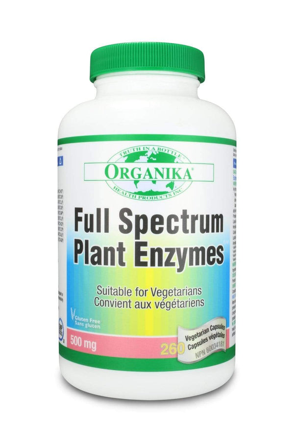 오가니카 풀 스펙트럼 식물 효소 500mg 260캡슐