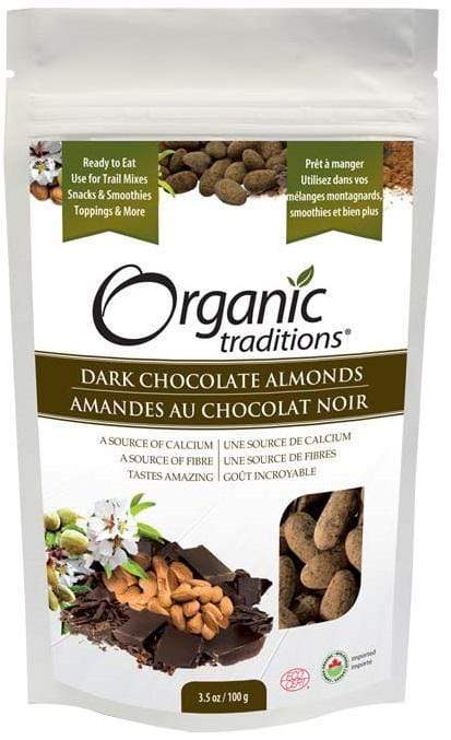 Organic Traditions Dark Chocolate Almonds