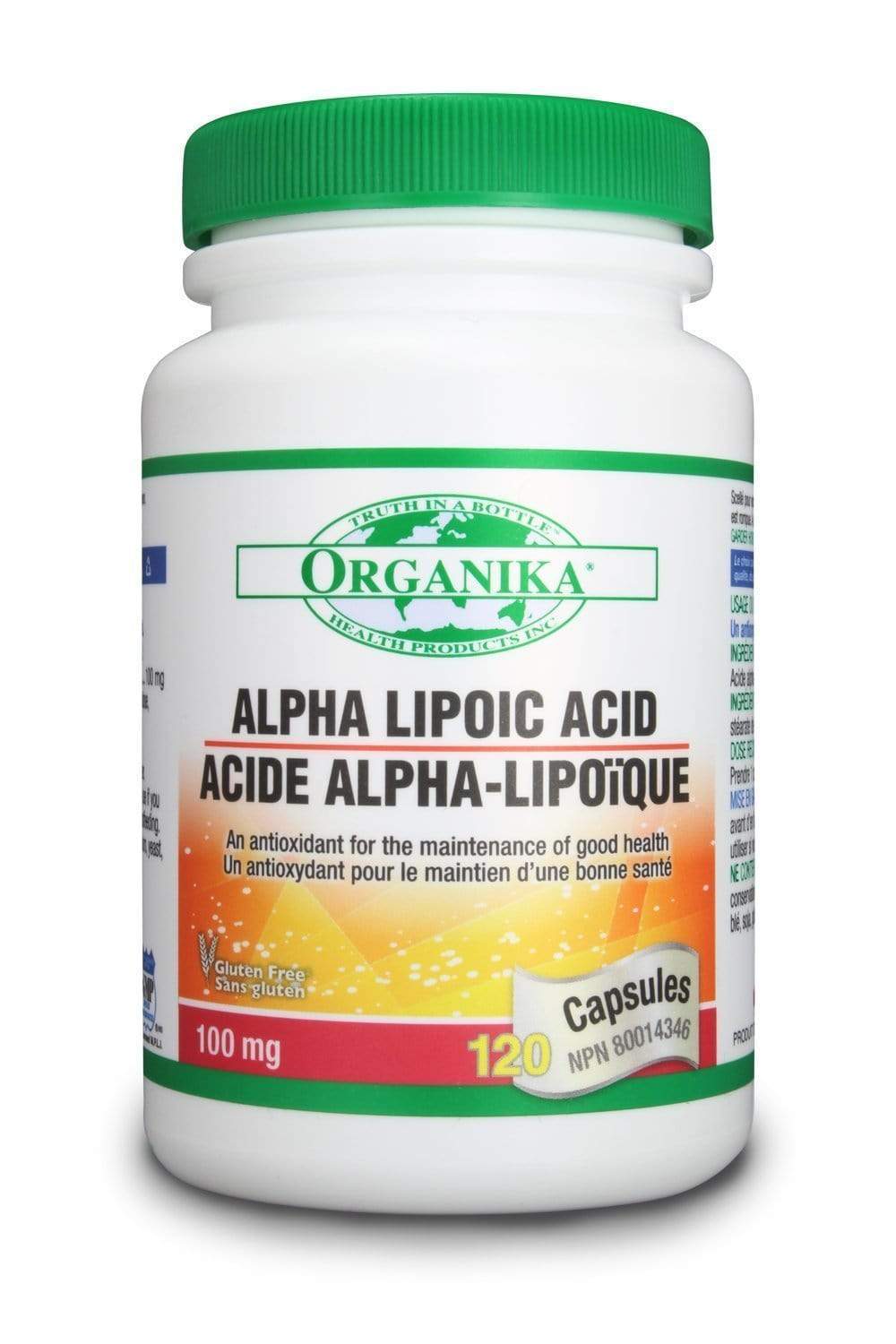 Organika Alpha Lipoic Acid 100 mg 120 Capsules
