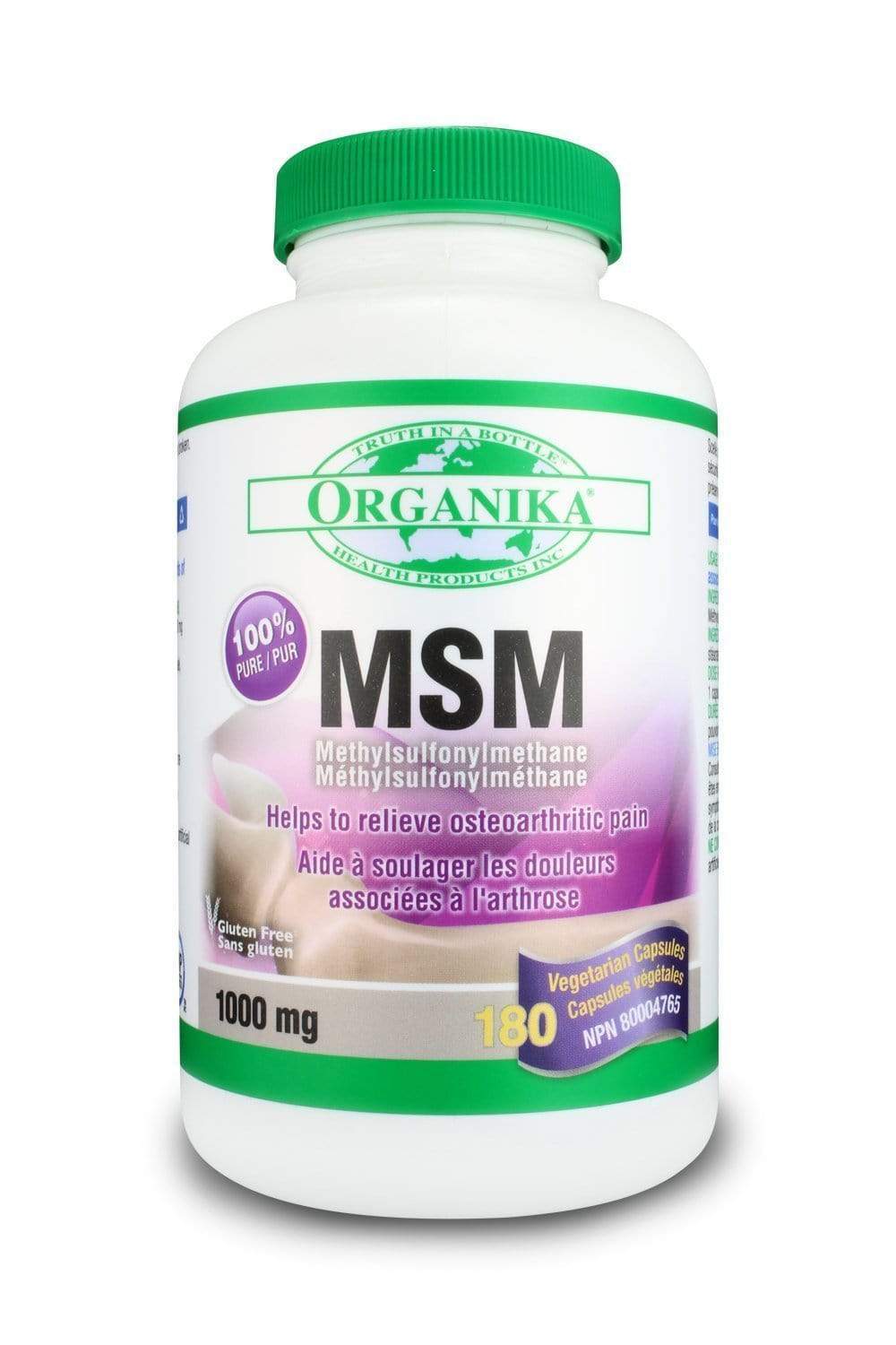 Organika MSM 1000MG | Healtha.ca