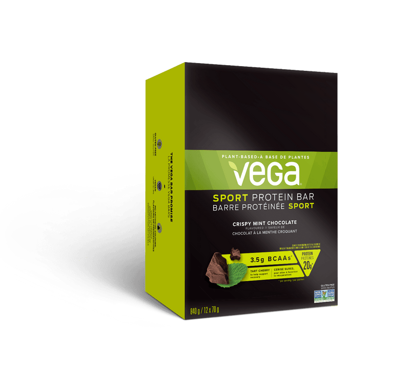 Vega Sport Protein Bar Crispy Mint Chocolate Box of 12
