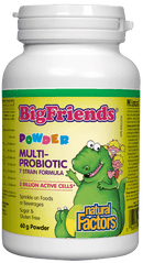 العوامل الطبيعية مسحوق الأصدقاء الكبار تركيبة متعددة البروبيوتيك 7 سلالات 3 مليار خلية نشطة 60 جم