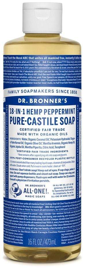 Dr. Bronner's Magic Soap Org Ppmnt Oil Pure Castile Soap Liq
