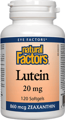 Natural Factors Lutein 20 mg 120 Capsules