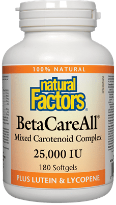 Natural Factors BetaCareAll 25,000 IU 90 소프트젤