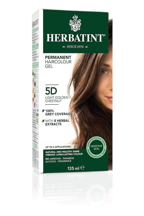 Herbatint Permanent Herbal Haircolor Gel - 5D Light Golden Chestnut