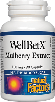 Natural Factors WellBetX Mulberry Extract 100mg, 90 Capsules