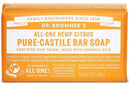 Dr. Bronner's, Pure-Castile Bar Soap, Citrus Orange, 140g (5Oz)