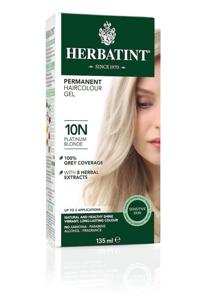 جل هيرباتينت لتلوين الشعر بالأعشاب الدائمة - 10N أشقر بلاتيني