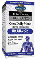 Garden of Life 박사가 공식화한 프로바이오틱스 하루 1회 남성용 500억 CFU 상온 보관 가능