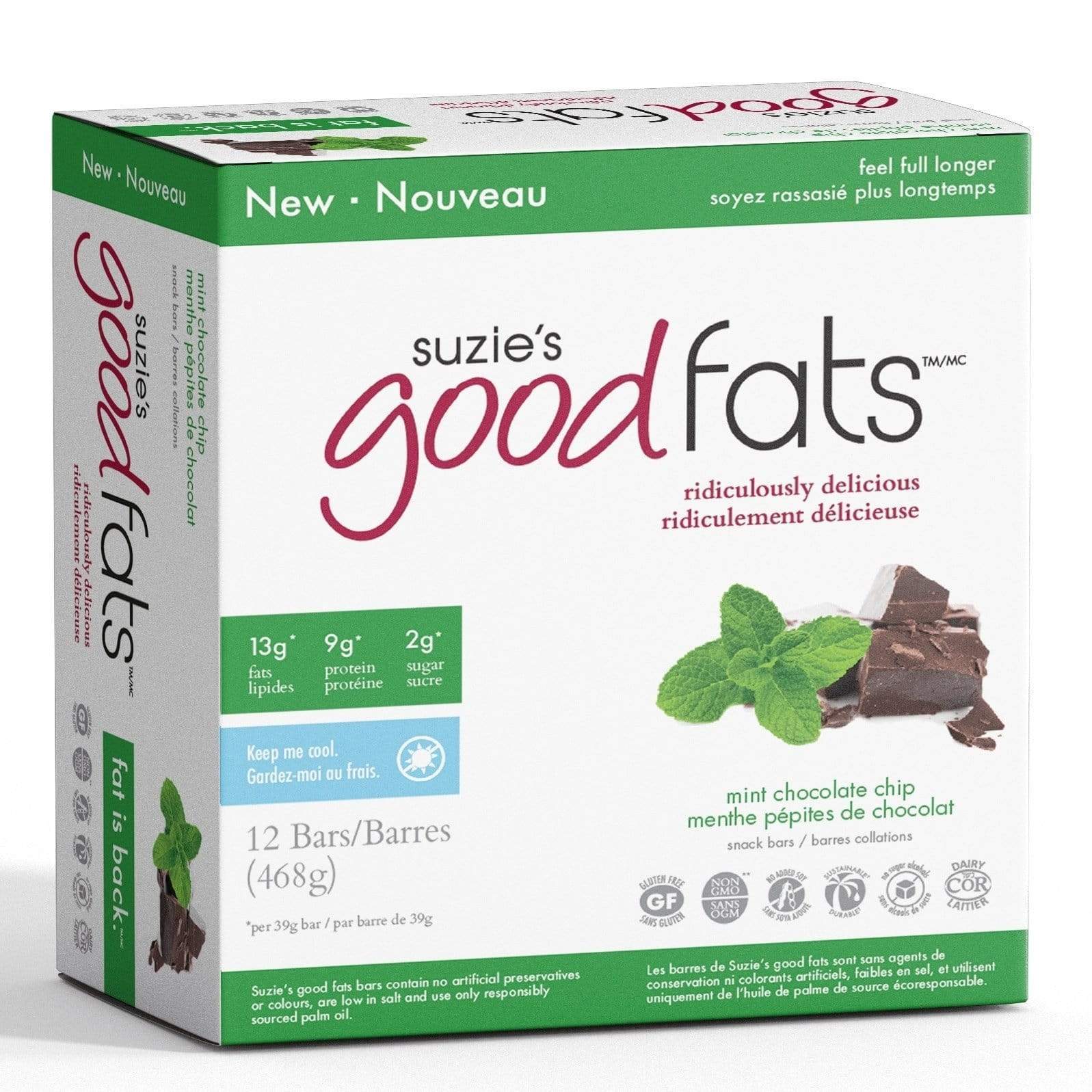 Love Good Fats Mint Chocolate Chip Box of 12