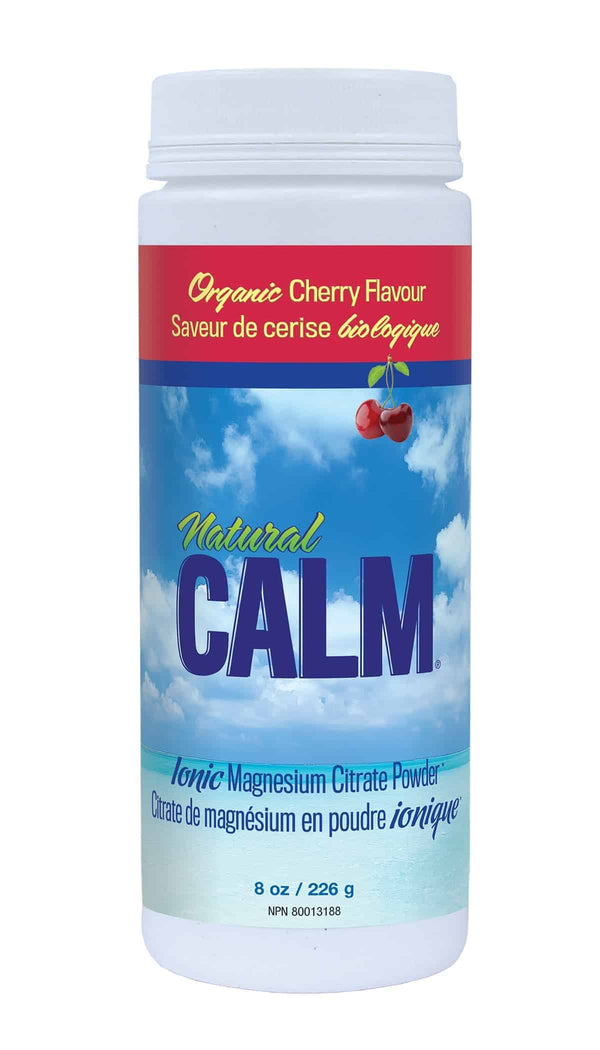 Natural Calm, Magnesium Citrate Powder, Cherry Flavour, 226g (8oz)