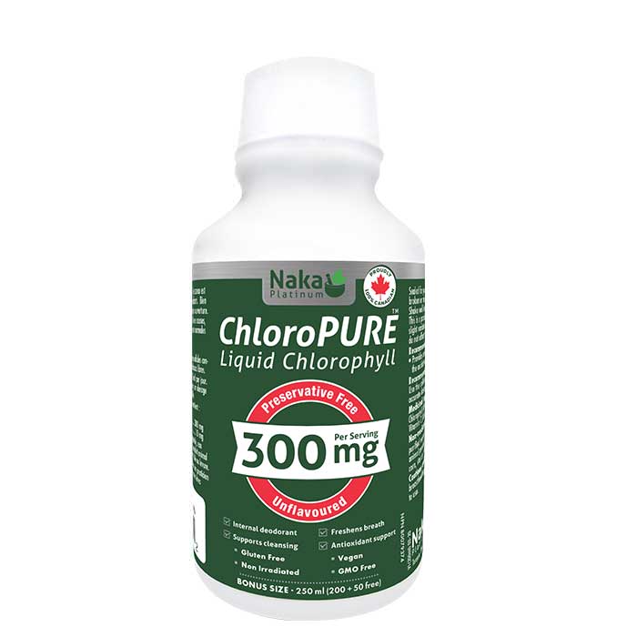 Naka ChloroPURE 액체 엽록소, 250 ml