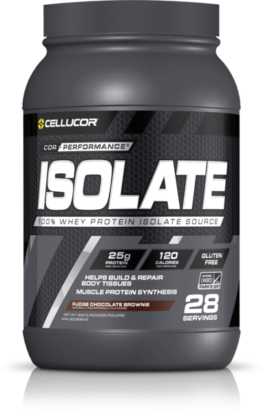 Cellucor Cor-Performance Isolate Whey Protein Fudge Chocolate Brownie 28 Servings