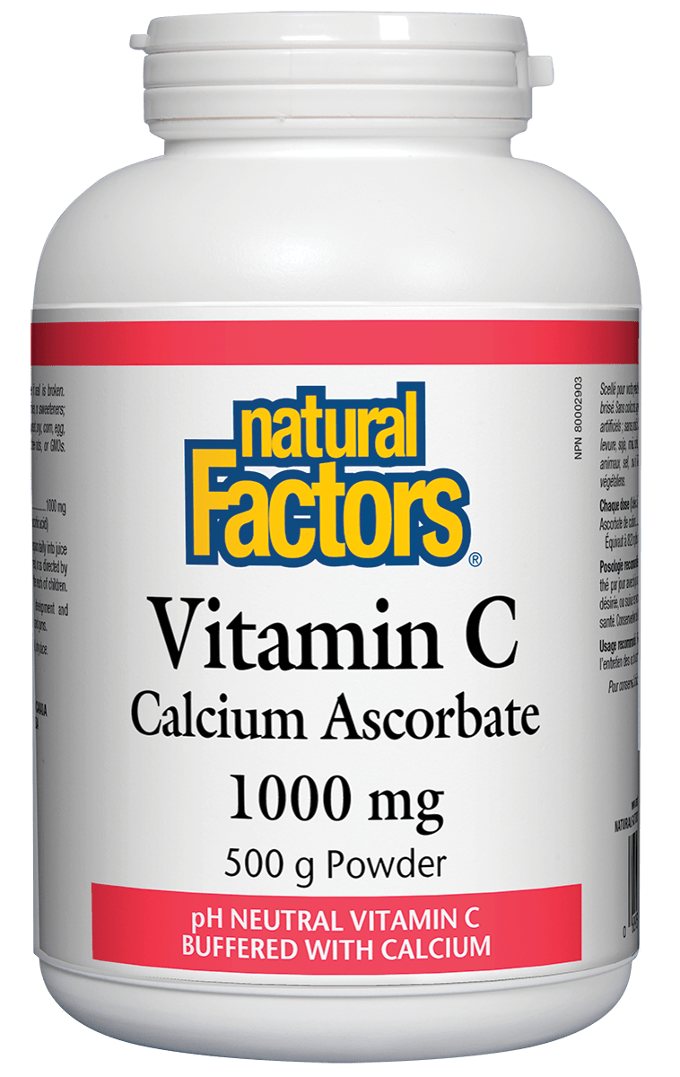 Natural Factors Vitamin C - Calcium Ascorbate Powder 500 g