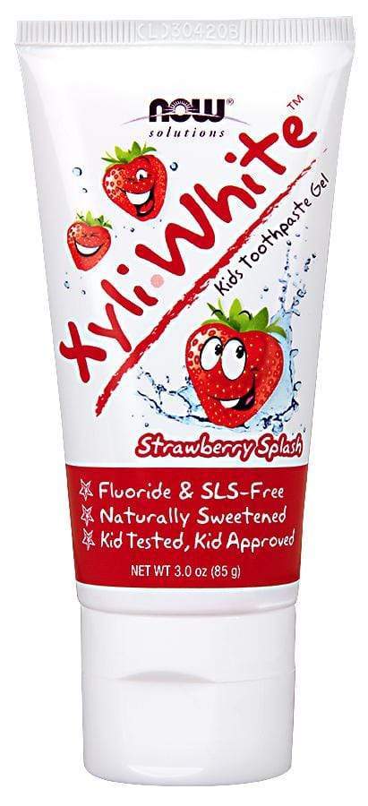 NOW, XyliWhite Toothpaste Gel for Kids, Strawberry Splash, 85g