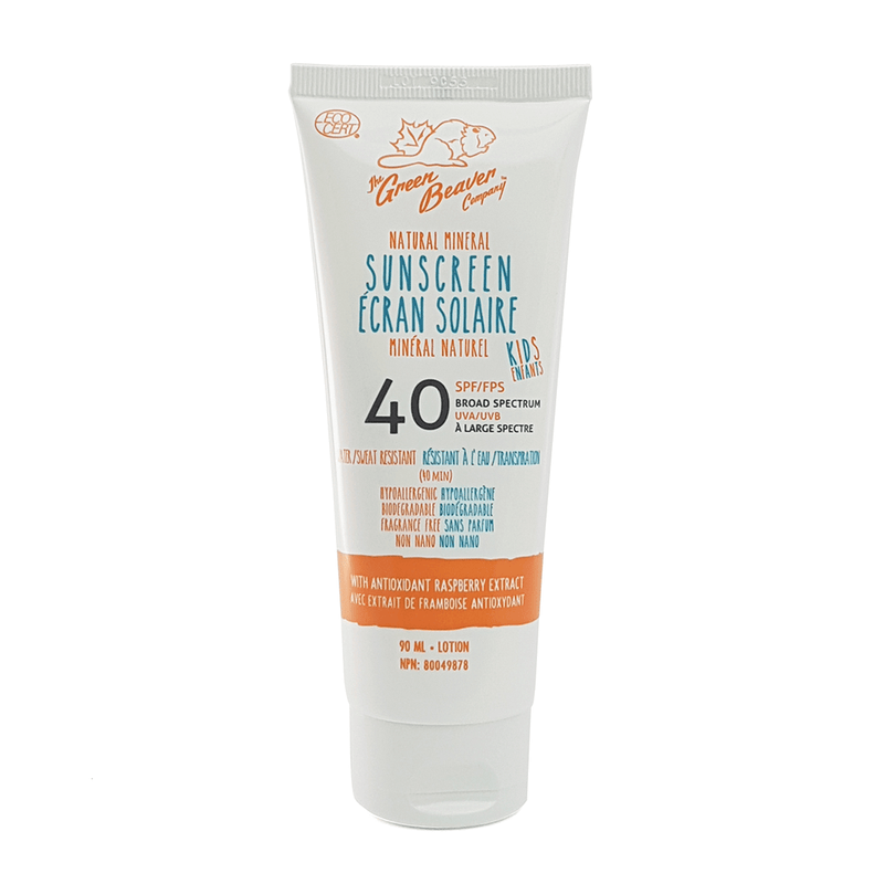 그린 비버 키즈 내추럴 미네랄 자외선 차단제 SPF 40