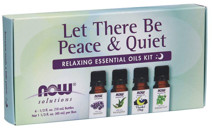 NOW Let There Be Peace & Quiet Essential Oil Kit
