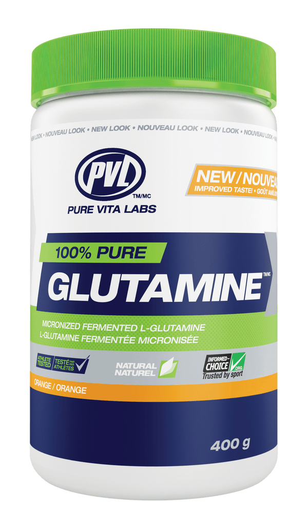 PVL Essentials 100% Pure Glutamine - Orange Flavour