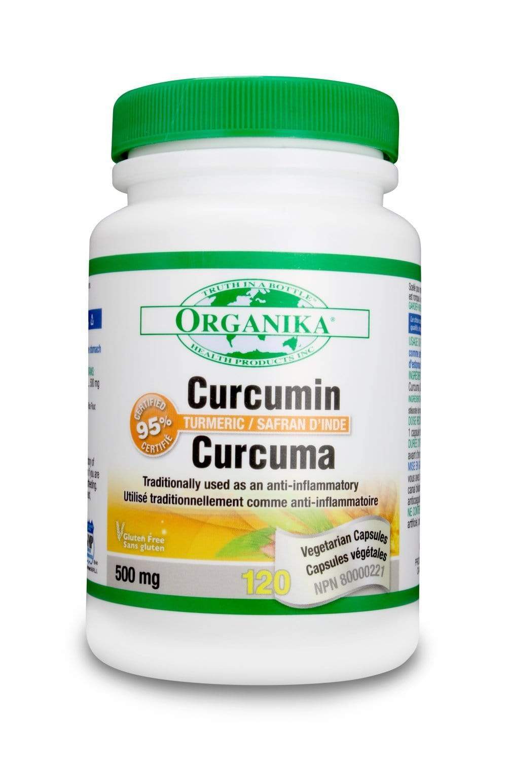 Organika Curcumin 500mg, 120 Caps