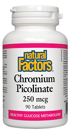 Natural Factors Chromium Picolinate 250 mcg 90 Tablets