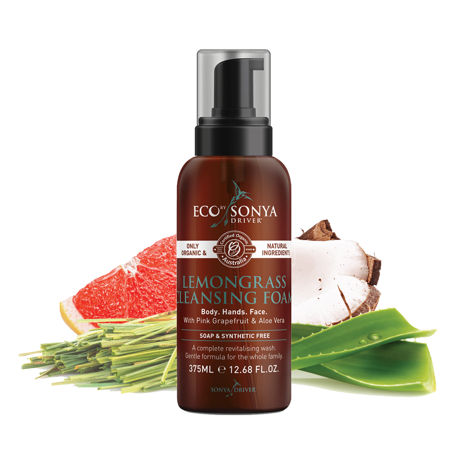 Eco By Sonya Driver Lemongrass Cleansing Foam 375ml