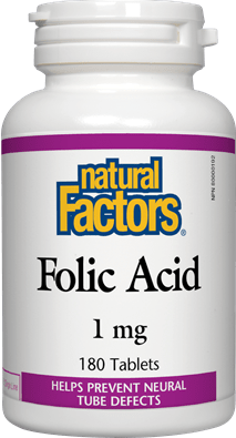 Natural Factors Folic Acid 1 mg 90 Tablets