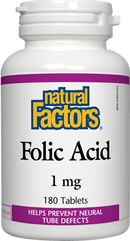 Natural Factors Folic Acid 1 mg 90 Tablets
