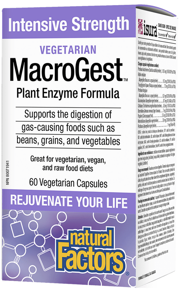 Natural Factors 채식 MacroGest 인텐시브 스트렝스