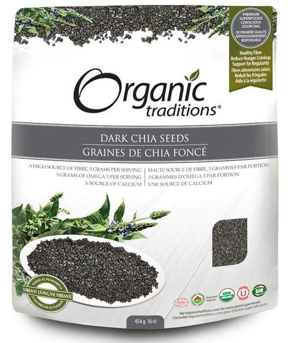 Organic Traditions Dark Chia Seeds