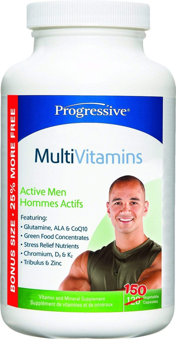 활동적인 남성을 위한 프로그레시브 종합비타민 보너스 사이즈