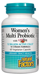 Natural Factors Women's Multi Probiotic with CranRich, 60 Capsules