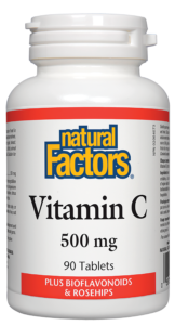 Natural Factors, Vitamin C Plus Bioflavonoids & Rosehips, 500 mg, 90 Tablets