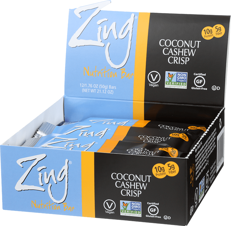 Zing Nutrition Bar - Coconut Cashew Crisp